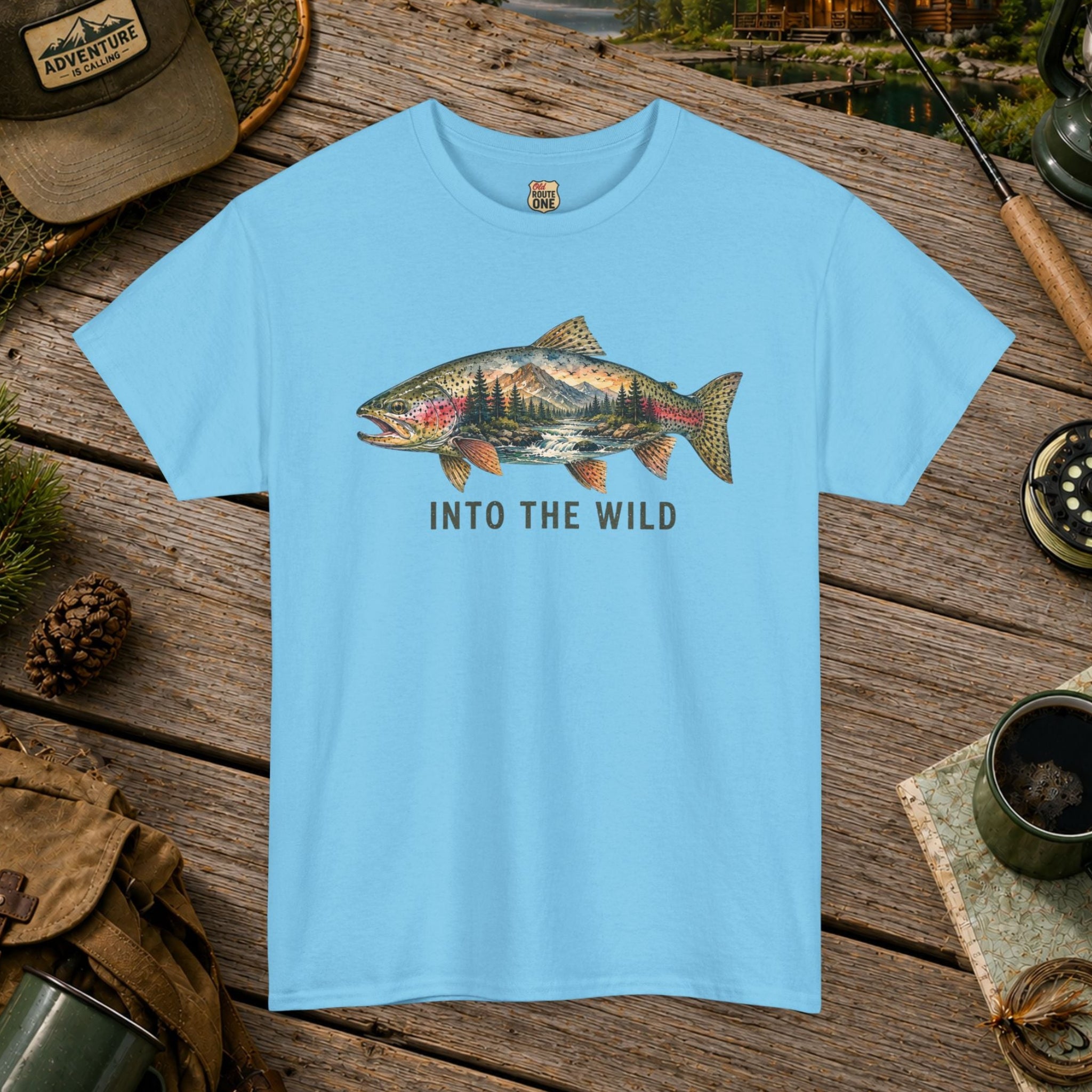 Into The Wild Trout T-Shirt – Fishing Nature Tee