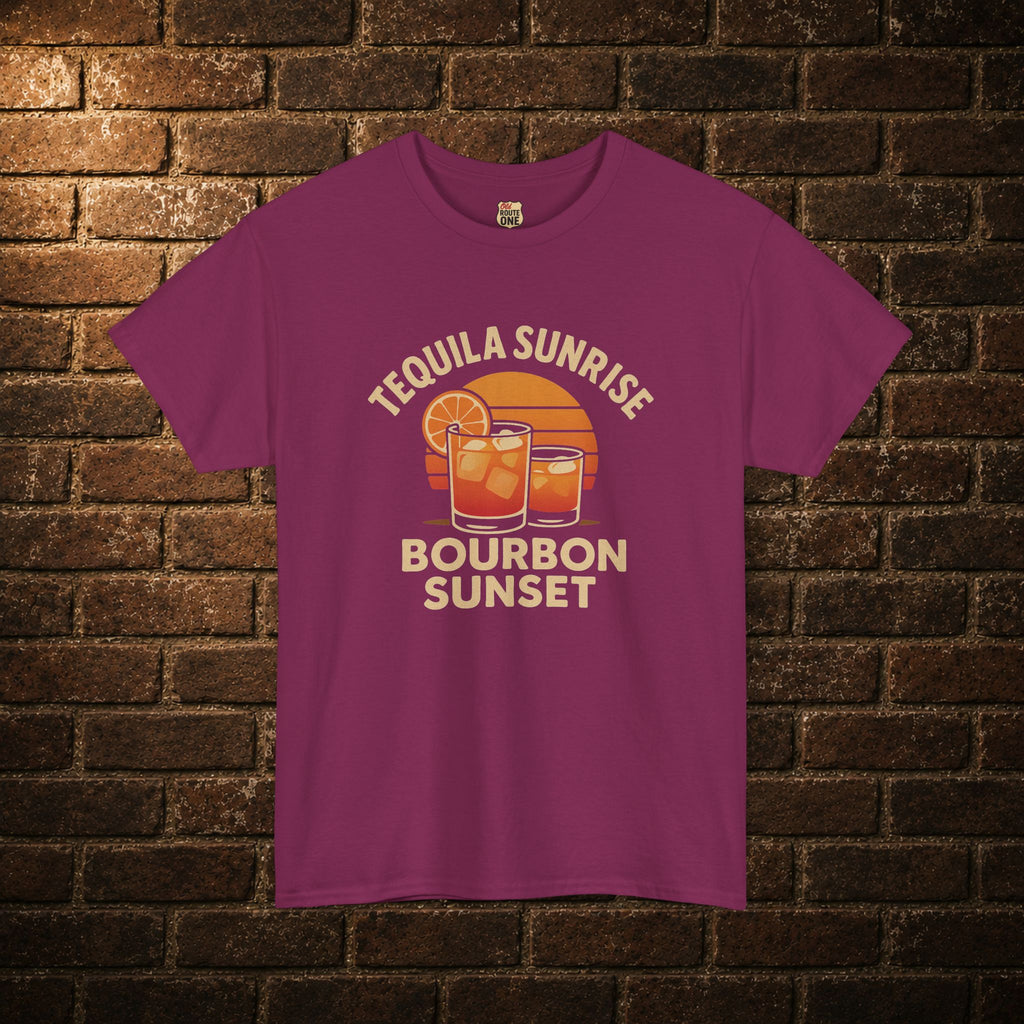 Tequila Sunrise Bourbon Sunset T-shirt