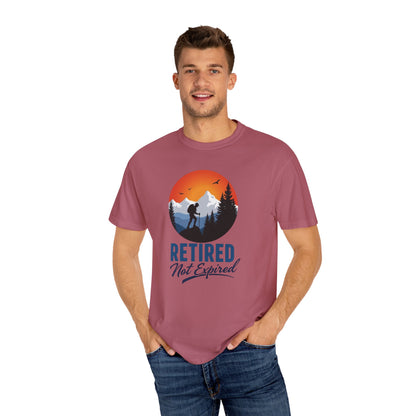Retired Not Expired, Retirement Gift T-Shirt Dad Birthday tshirt Granddad gift Retired Father Gift Shirt Nature Lover Gift Hiking Tee Outdoors shirt