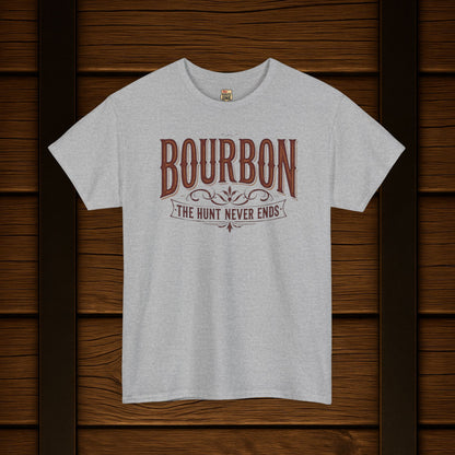Bourbon The Hunt Never Ends T-shirt