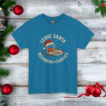 Santa Bourbon & Cookies Unisex Tee