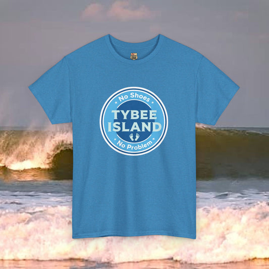Tybee Island No Shoes No Problem , Everyday Tees, Gift for Him/Her, Comfortable Fashion, Eco-Friendly