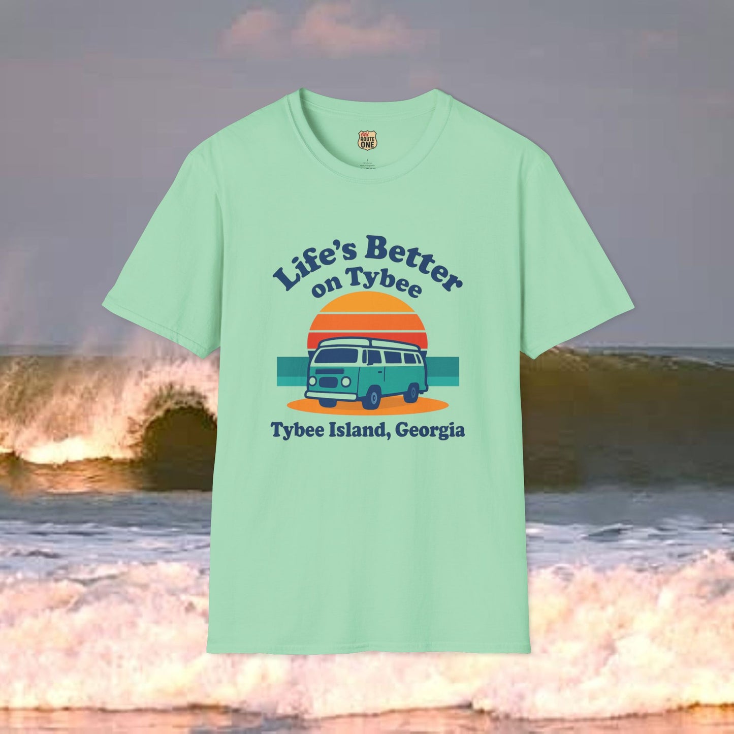 Life's Better On Tybee, Gildan 64000 Softstyle T-Shirt, Comfortable Graphic Tee, Casual Wear, Gift for Him/Her, Everyday Style, Summer Essential