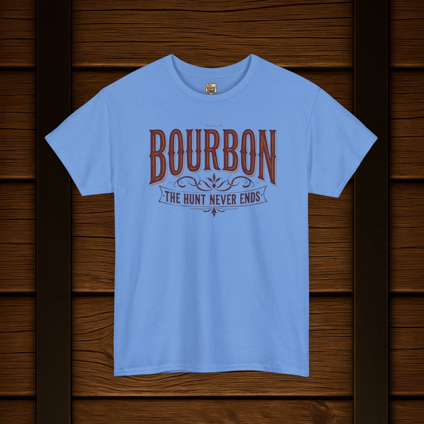 Bourbon The Hunt Never Ends T-shirt