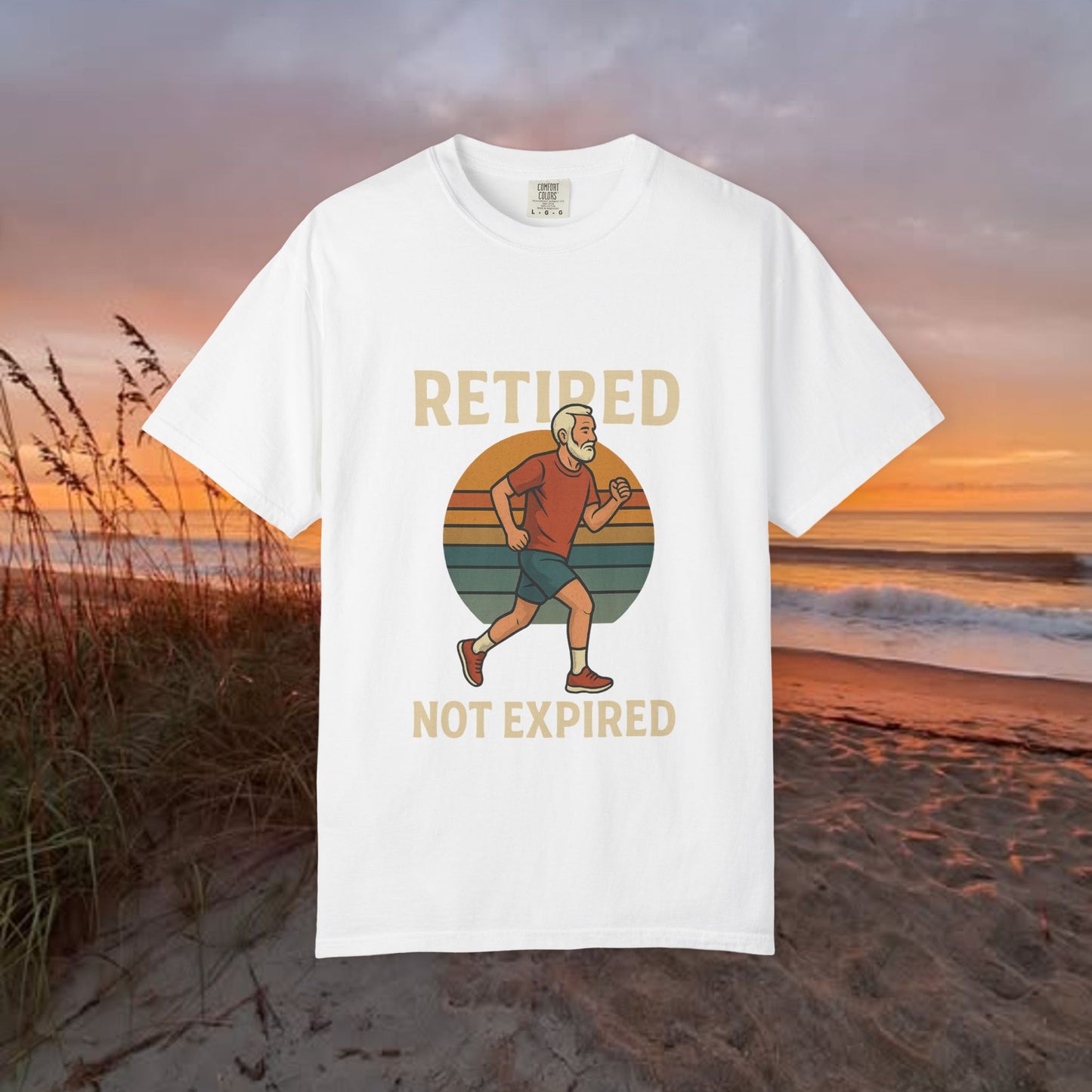 Retired Not Expired Marathon Runner, Retirement Gift T-Shirt Dad Birthday tshirt Granddad gift Retired Father Gift Shirt Nature Lover Gift Hiking Tee Outdoors shirt