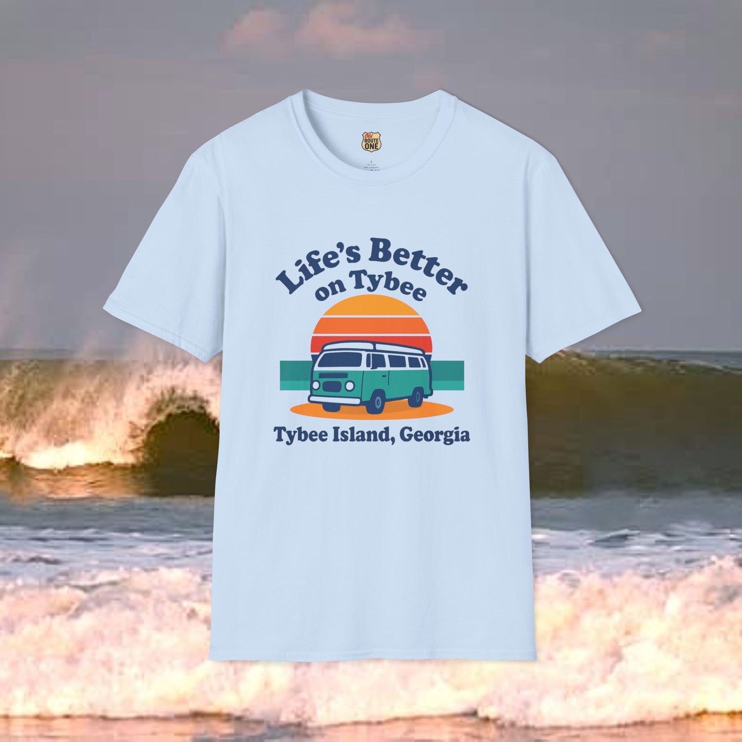 Life's Better On Tybee, Gildan 64000 Softstyle T-Shirt, Comfortable Graphic Tee, Casual Wear, Gift for Him/Her, Everyday Style, Summer Essential