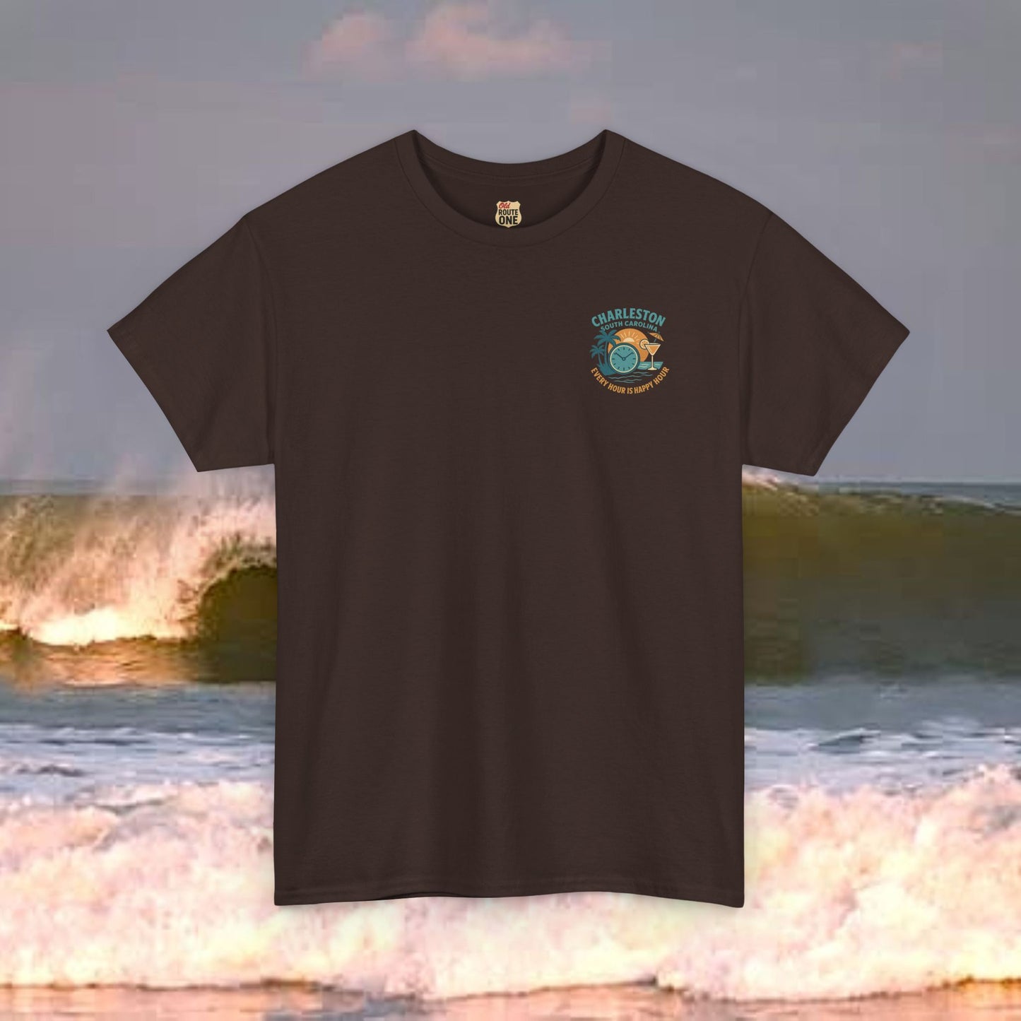 Charleston South Carolina Every Hour Is Happy Hour, Everyday Tees, Gift for Him/Her, Comfortable Fashion, Eco-Friendly