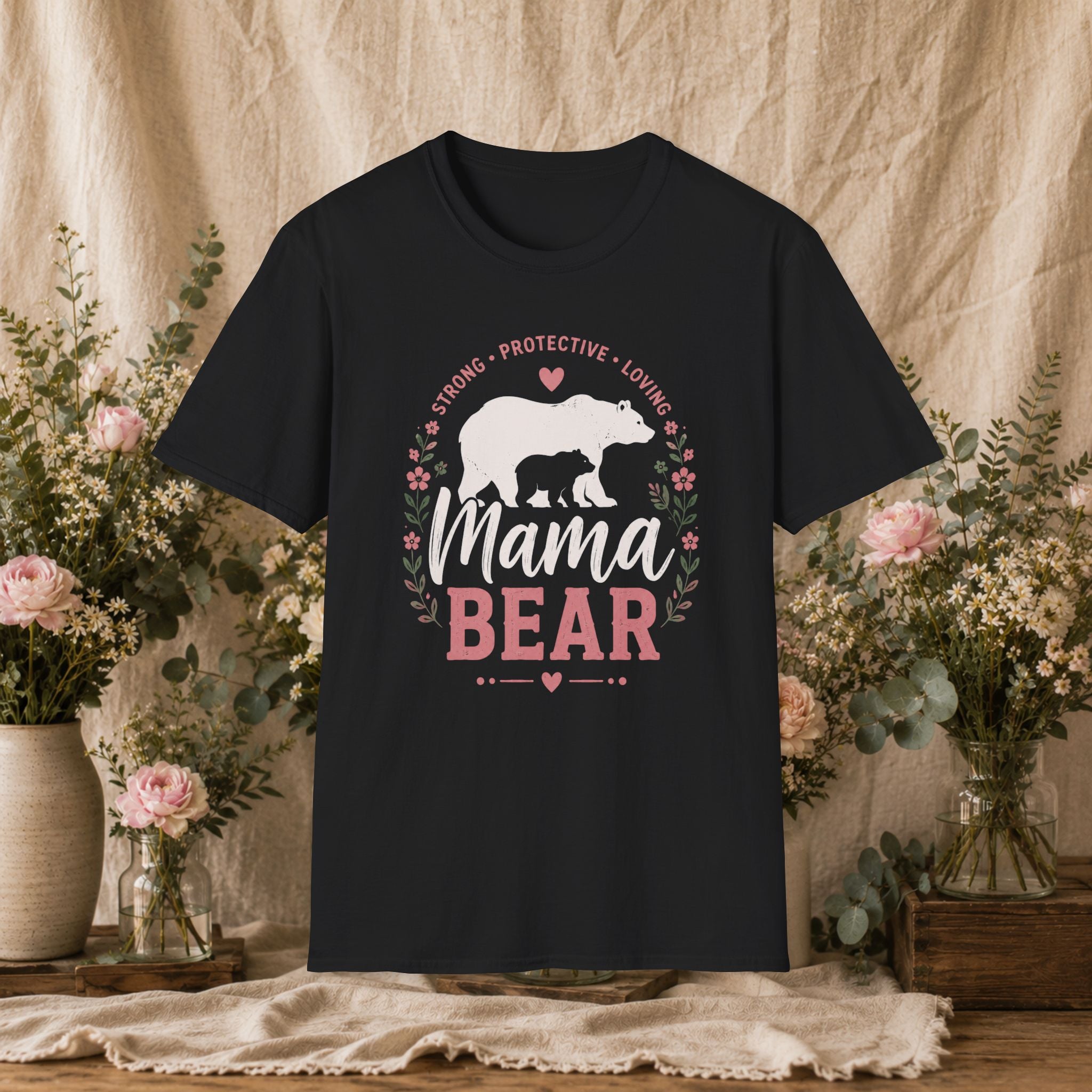 Mama Bear floral T-Shirt
