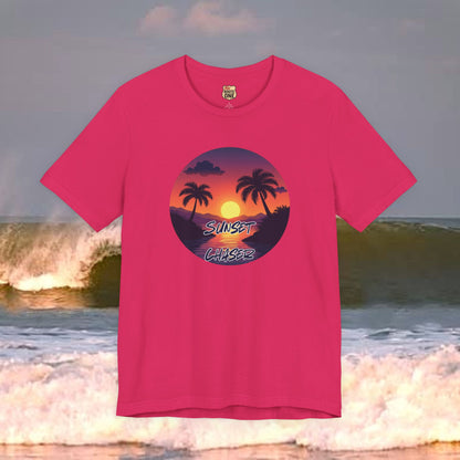 Sunset Chaser T-shirt,  tropical palms, comfy cozy beach shirt