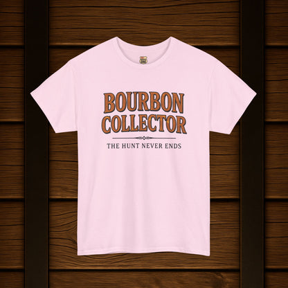 Bourbon Collector T-Shirt The Hunt Never Ends