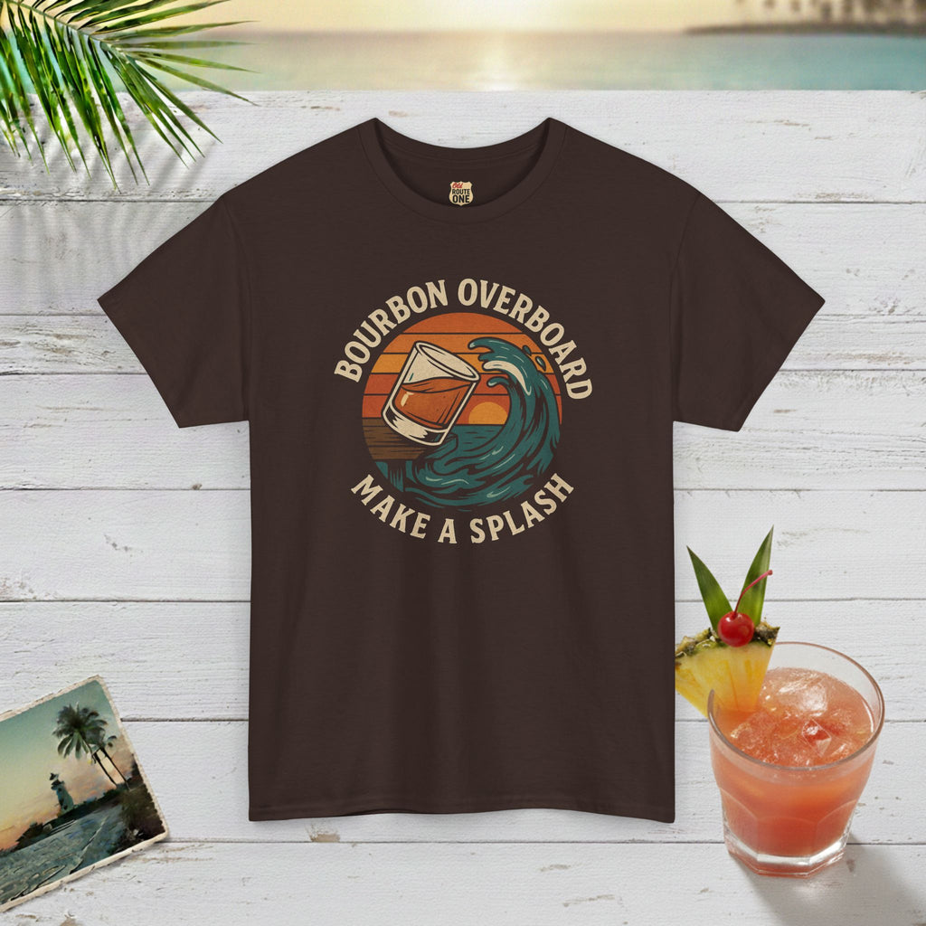 MAKE A SPLASH with BOURBON OVERBOARD T-shirt