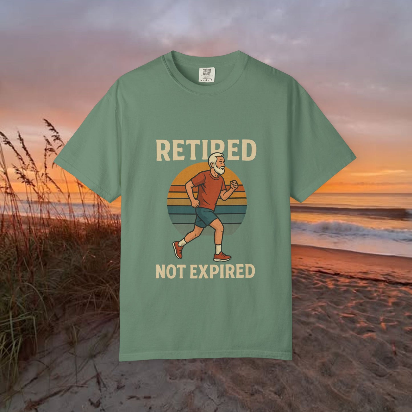 Retired Not Expired Marathon Runner, Retirement Gift T-Shirt Dad Birthday tshirt Granddad gift Retired Father Gift Shirt Nature Lover Gift Hiking Tee Outdoors shirt