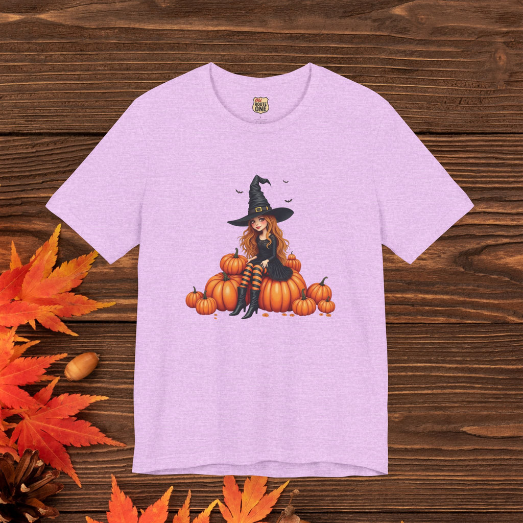 Cute Halloween Witch Short Sleeve Tee