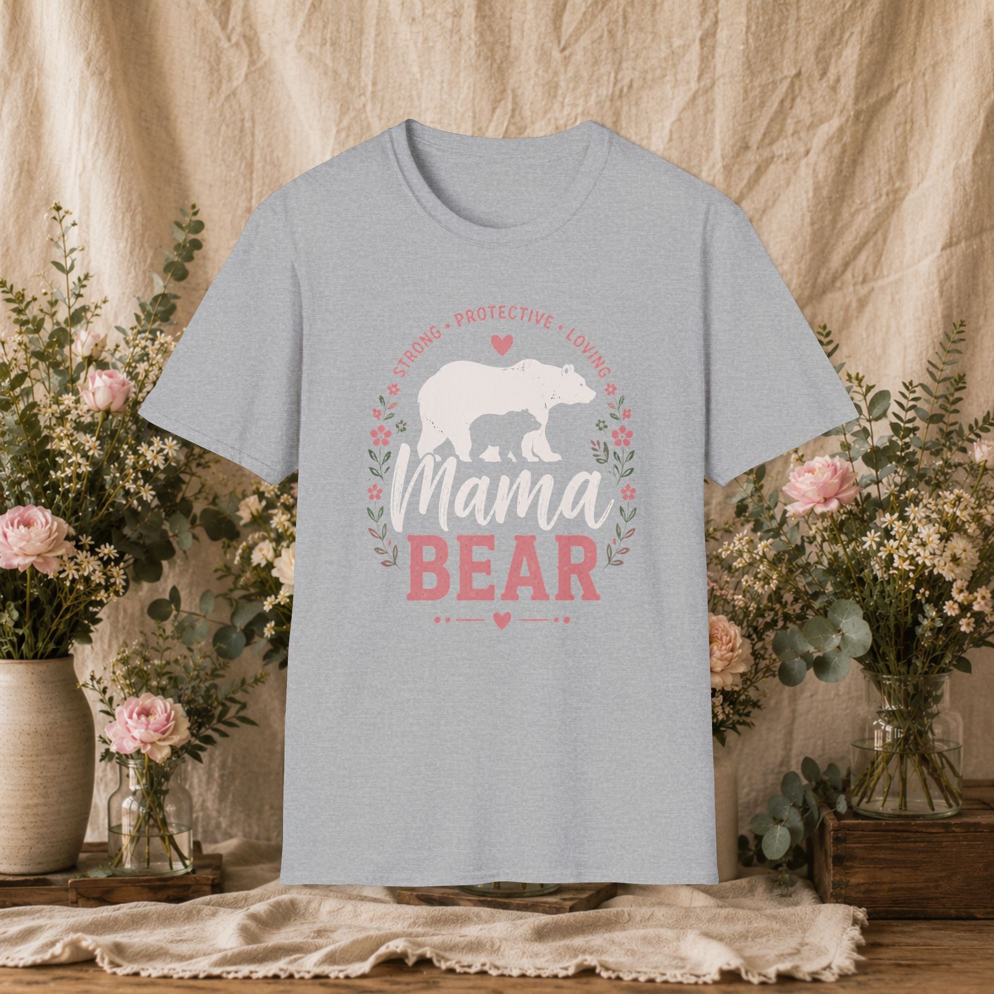 Mama Bear floral T-Shirt