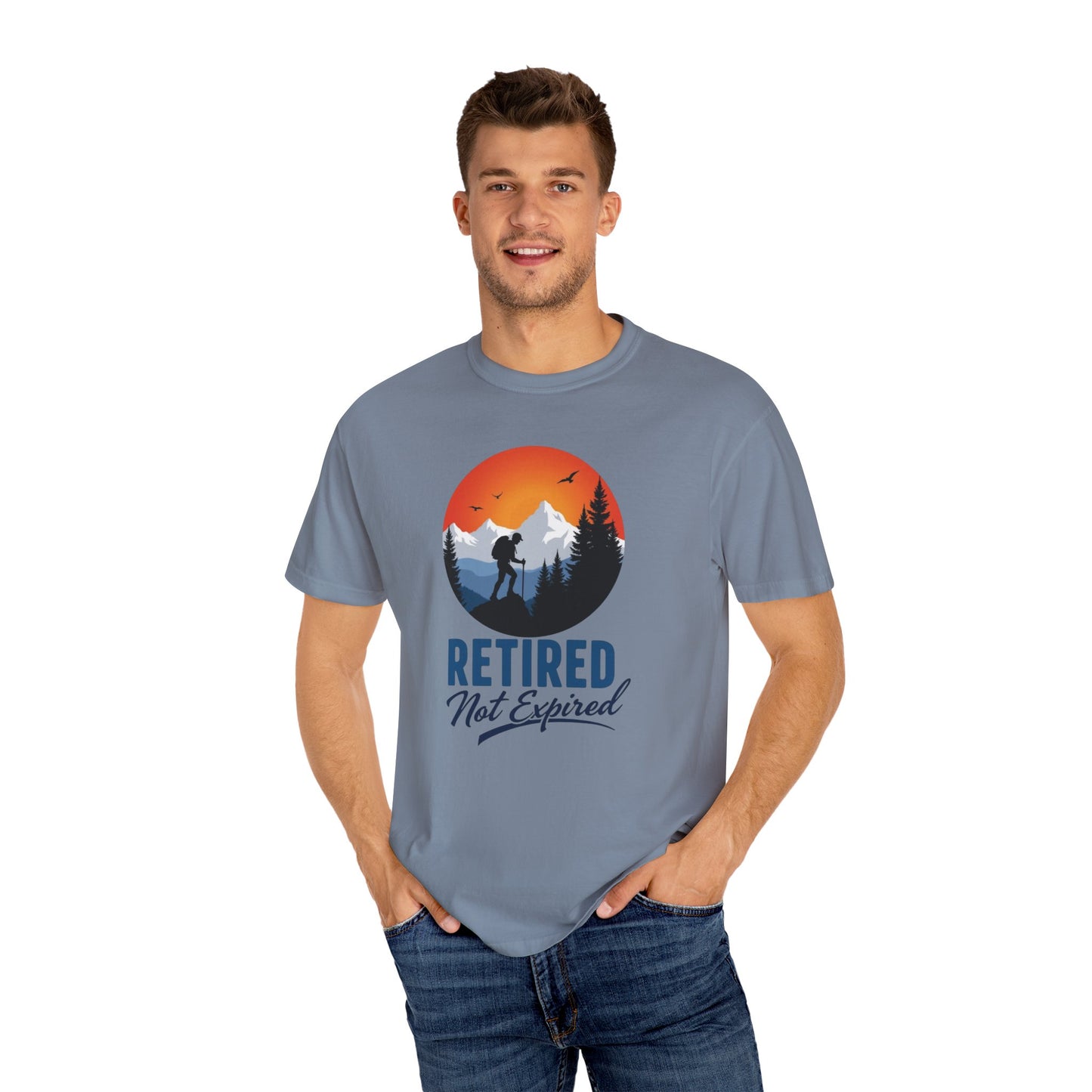 Retired Not Expired, Retirement Gift T-Shirt Dad Birthday tshirt Granddad gift Retired Father Gift Shirt Nature Lover Gift Hiking Tee Outdoors shirt