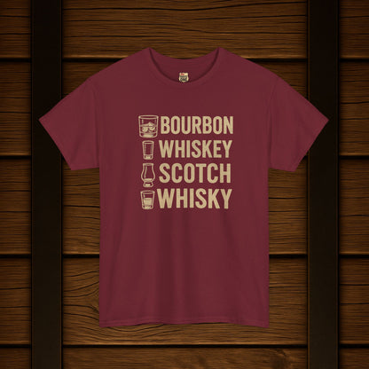 Bourbon Whiskey Scotch Whisky T-shirt