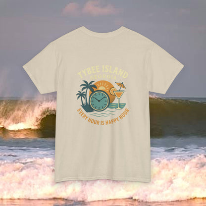 Tybee Island Georgia Vacation Every Hour Is Happy Hour, Everyday Tees, Gift for Him/Her, Comfortable Fashion, Eco-Friendly