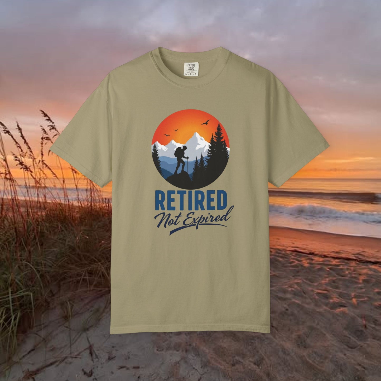 Retired Not Expired, Retirement Gift T-Shirt Dad Birthday tshirt Granddad gift Retired Father Gift Shirt Nature Lover Gift Hiking Tee Outdoors shirt