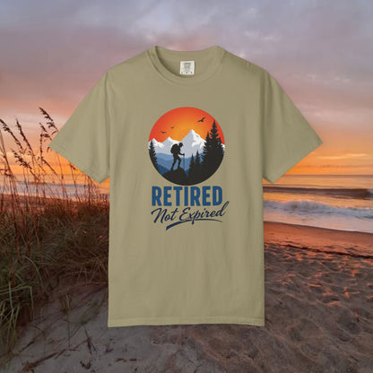 Retired Not Expired, Retirement Gift T-Shirt Dad Birthday tshirt Granddad gift Retired Father Gift Shirt Nature Lover Gift Hiking Tee Outdoors shirt