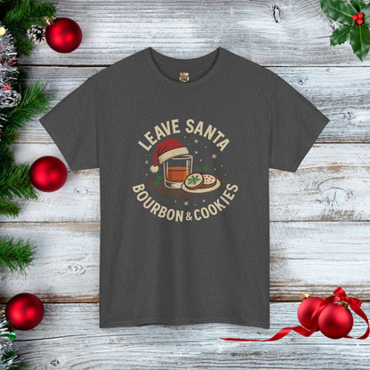 Santa Bourbon & Cookies Unisex Tee