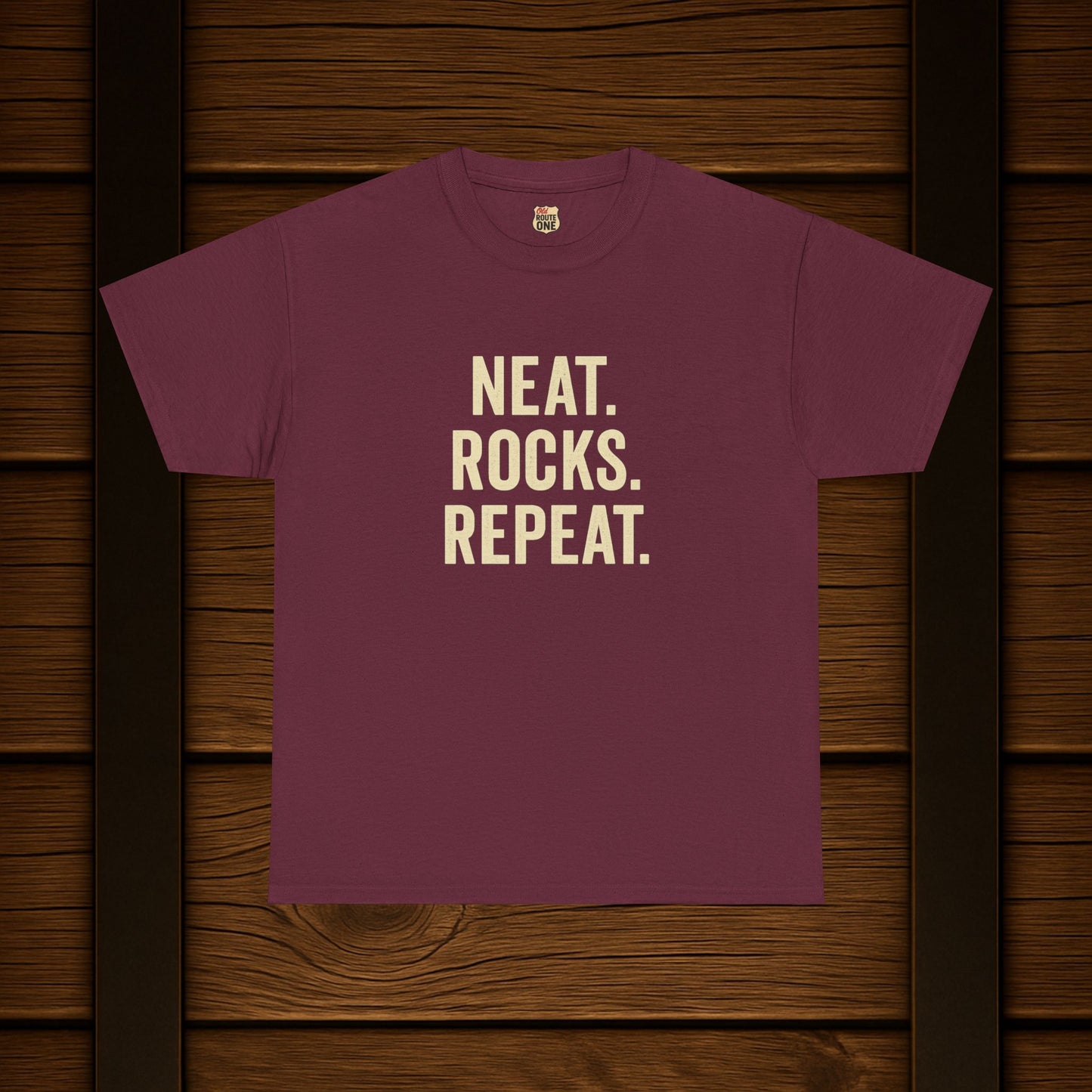 Neat. Rocks. Repeat. T-shirt
