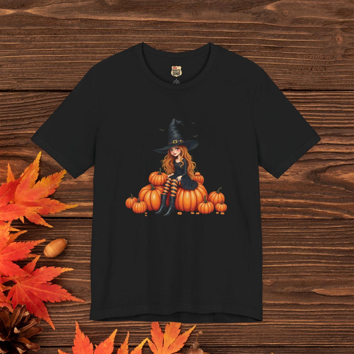 Cute Halloween Witch Short Sleeve Tee - Spooky Fashion, Autumn Style, Pumpkin Lovers Gift, Cute Witch Shirt, Festival Apparel, Comfy [...]