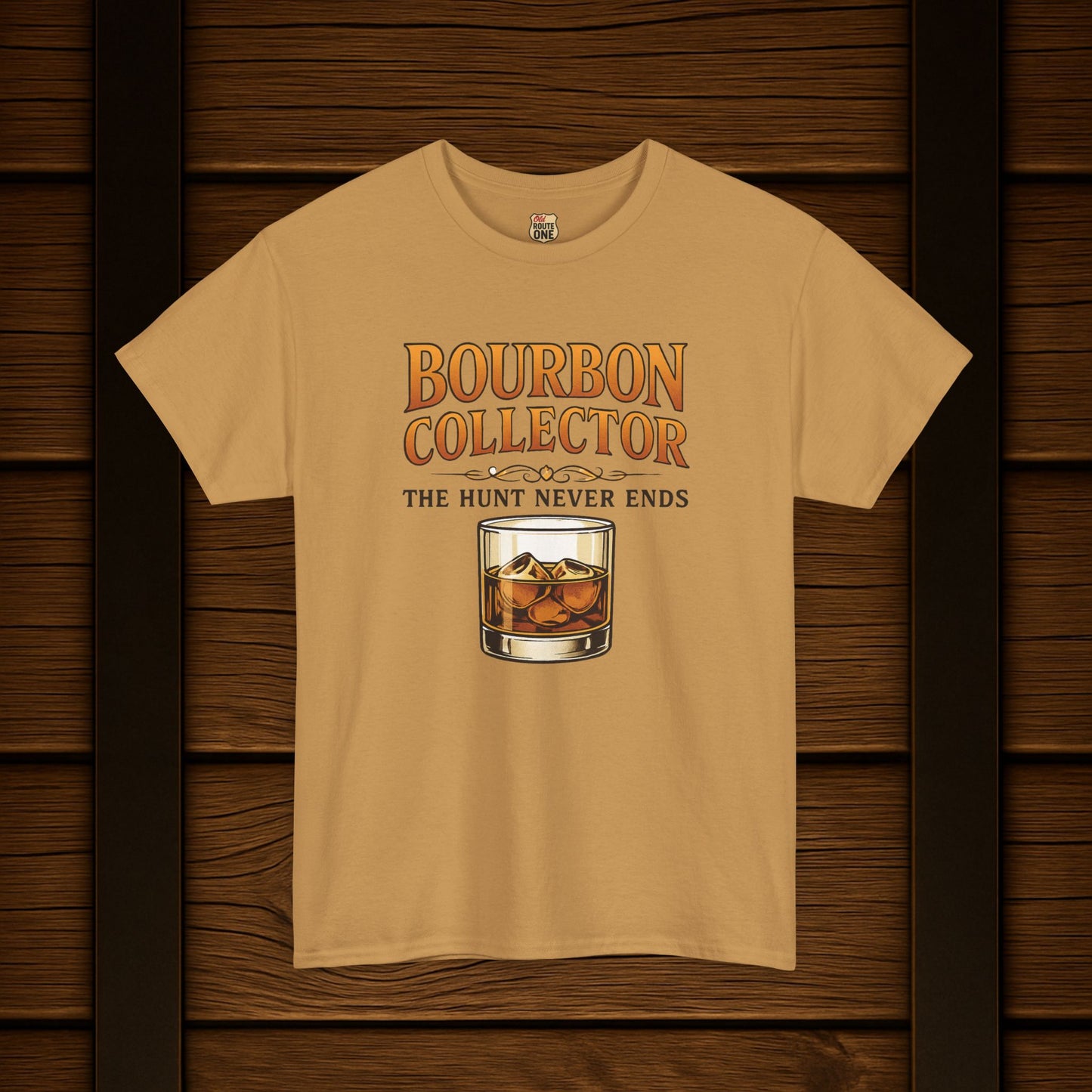 Bourbon Collector The Hunt graphic t-shirt
