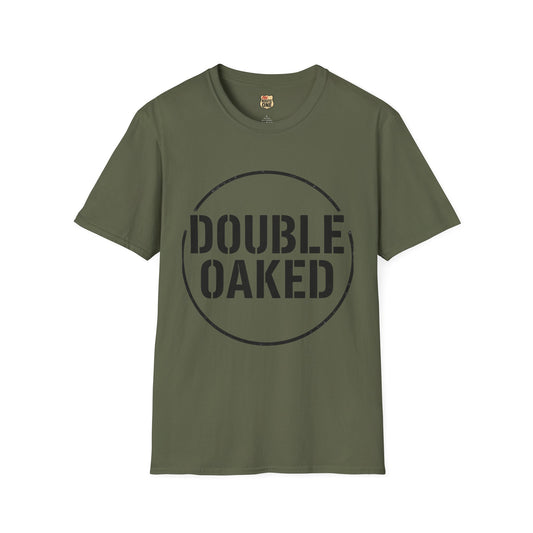 DOUBLE OAKED, Bourbon, Graphic T-shirt, Tee, Casual Gift, Unisex Apparel