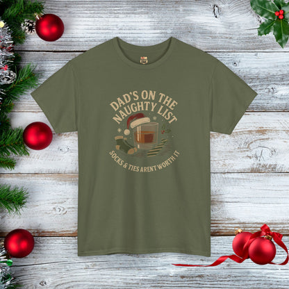 NEW Dad's on the Naughty List t-shirt