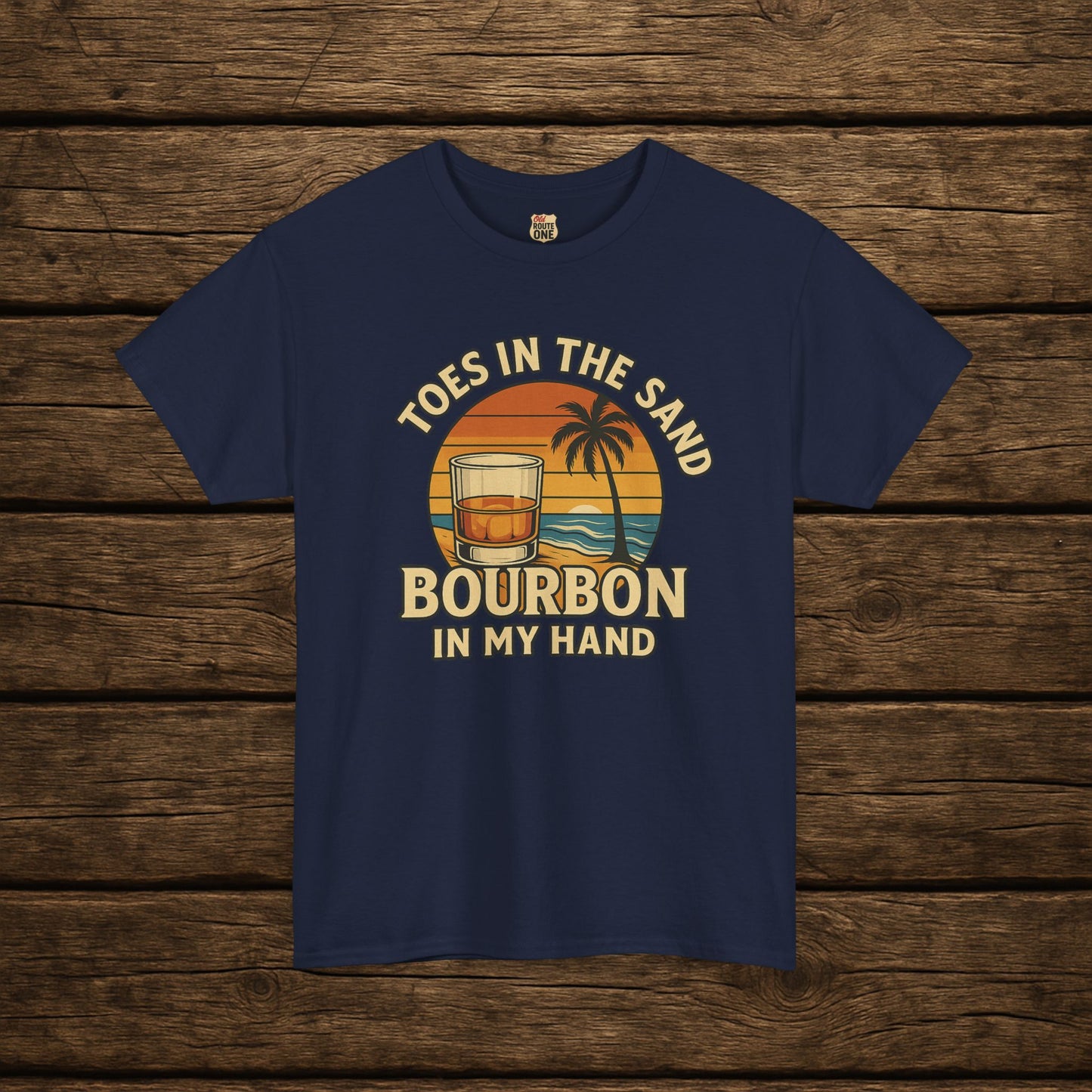 NEW Toes in the Sand Bourbon in my Hand shirt