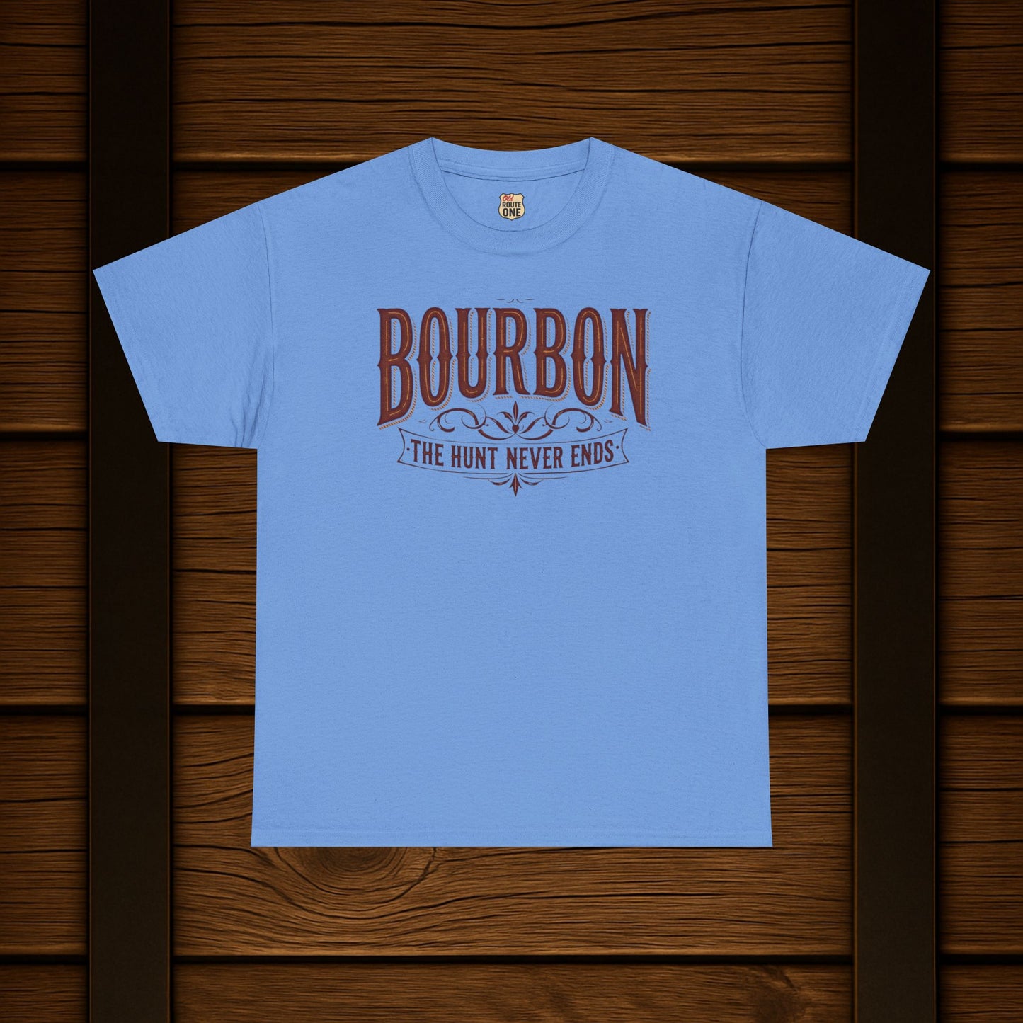 Bourbon The Hunt Never Ends T-shirt