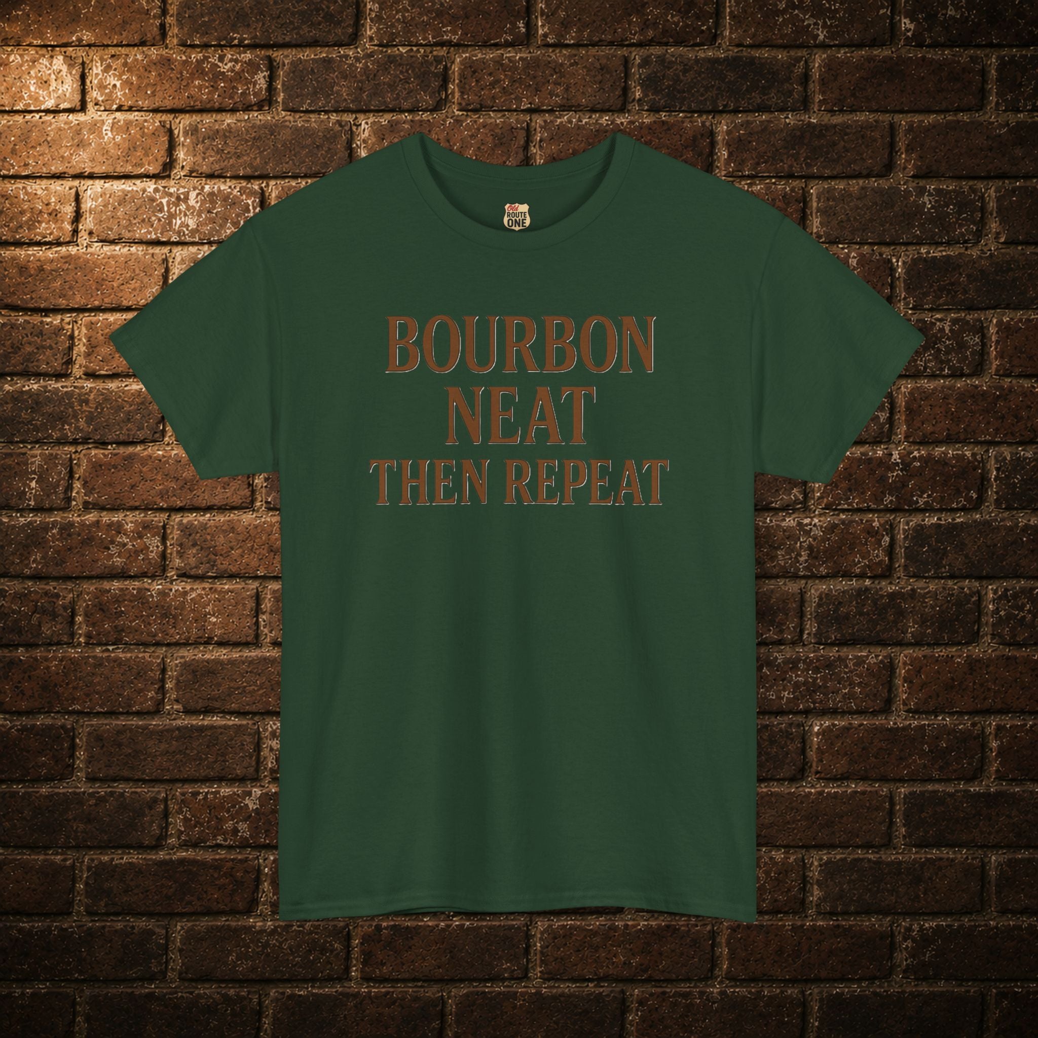 Bourbon Neat Then Repeat Tee