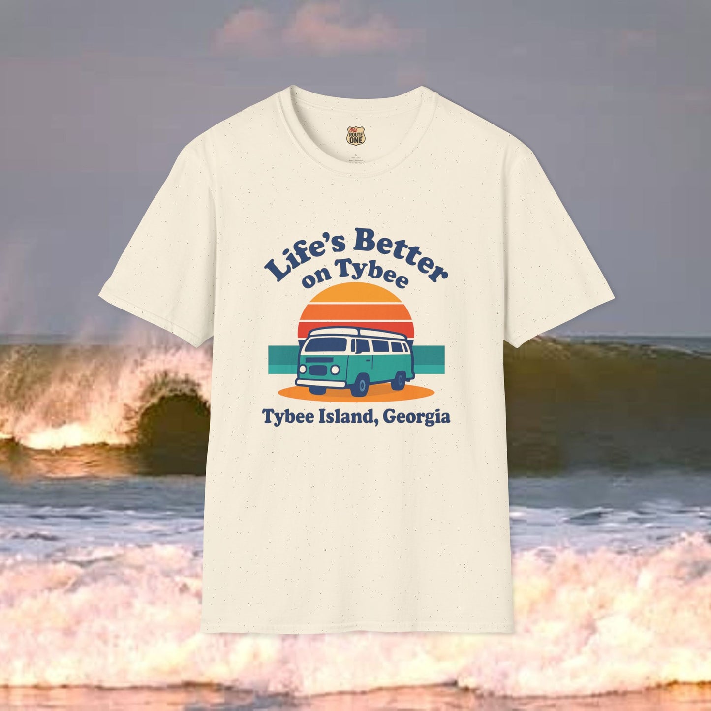 Life's Better On Tybee, Gildan 64000 Softstyle T-Shirt, Comfortable Graphic Tee, Casual Wear, Gift for Him/Her, Everyday Style, Summer Essential