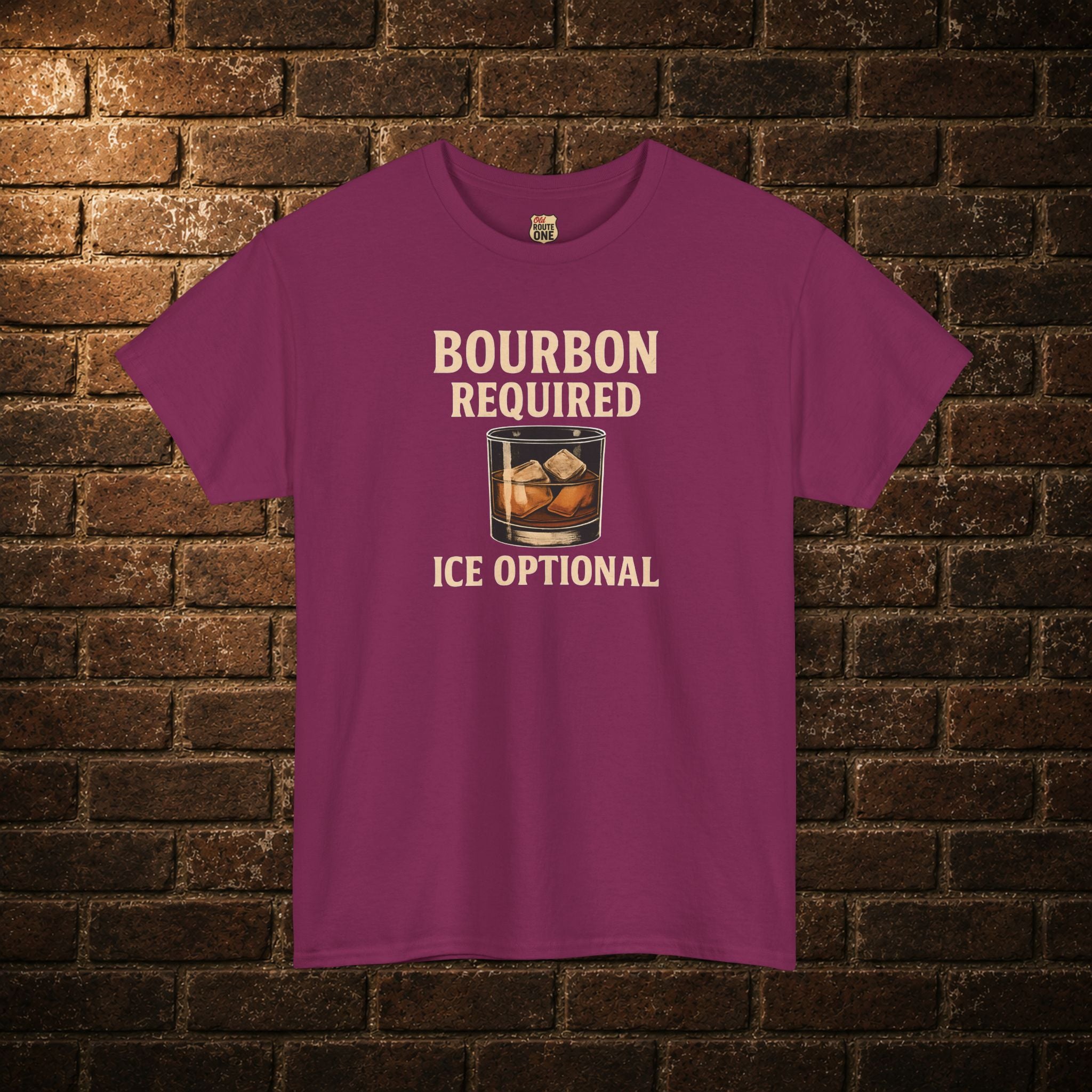 Bourbon Required Ice Optional T-shirt