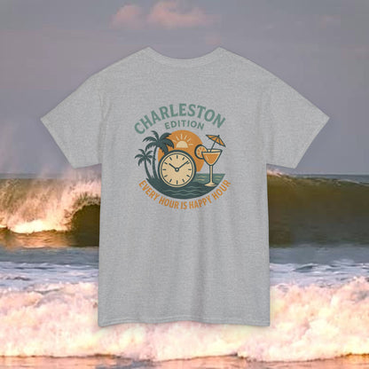 Charleston Edition Every Hour Is Happy Hour, Everyday Tees, Gift for Him/Her, Comfortable Fashion, Eco-Friendly