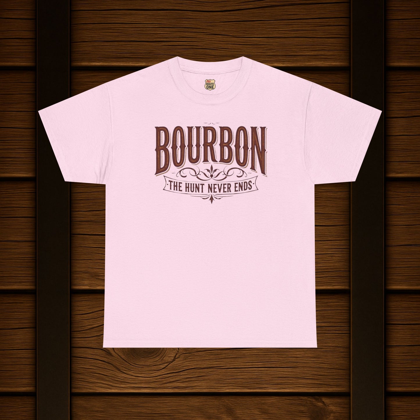 Bourbon The Hunt Never Ends T-shirt