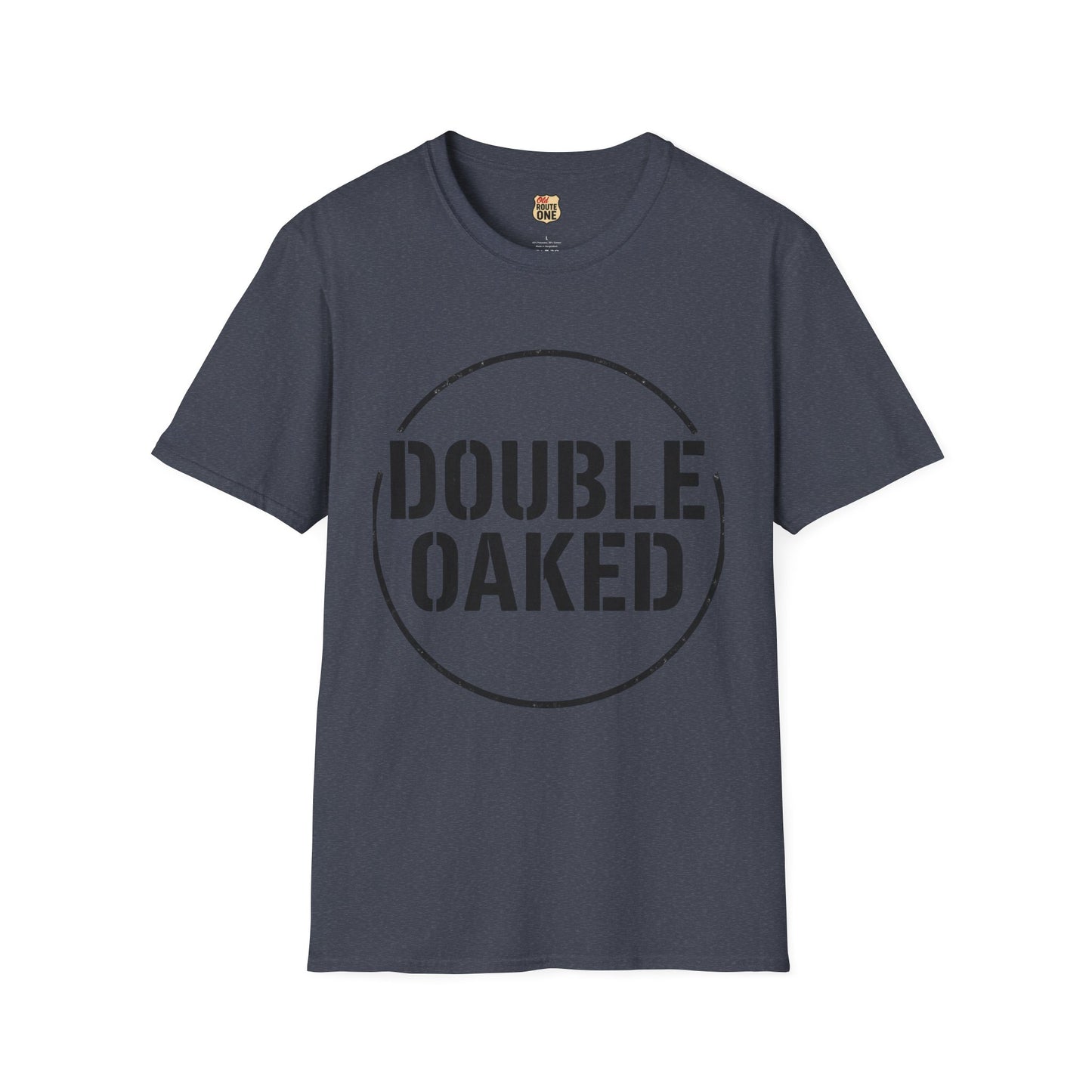 DOUBLE OAKED, Bourbon, Graphic T-shirt, Tee, Casual Gift, Unisex Apparel