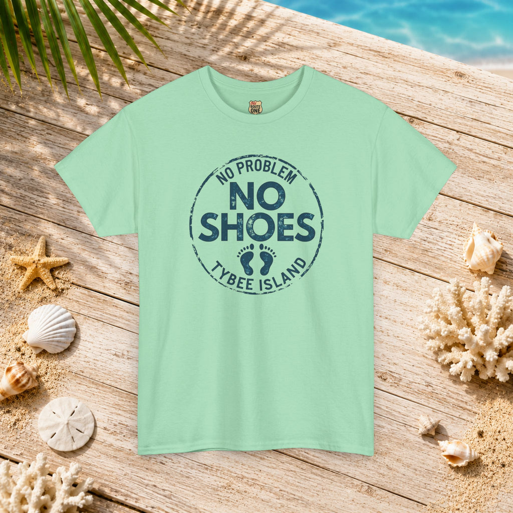 Tybee Island No Shoes No Problem, Everyday Tees