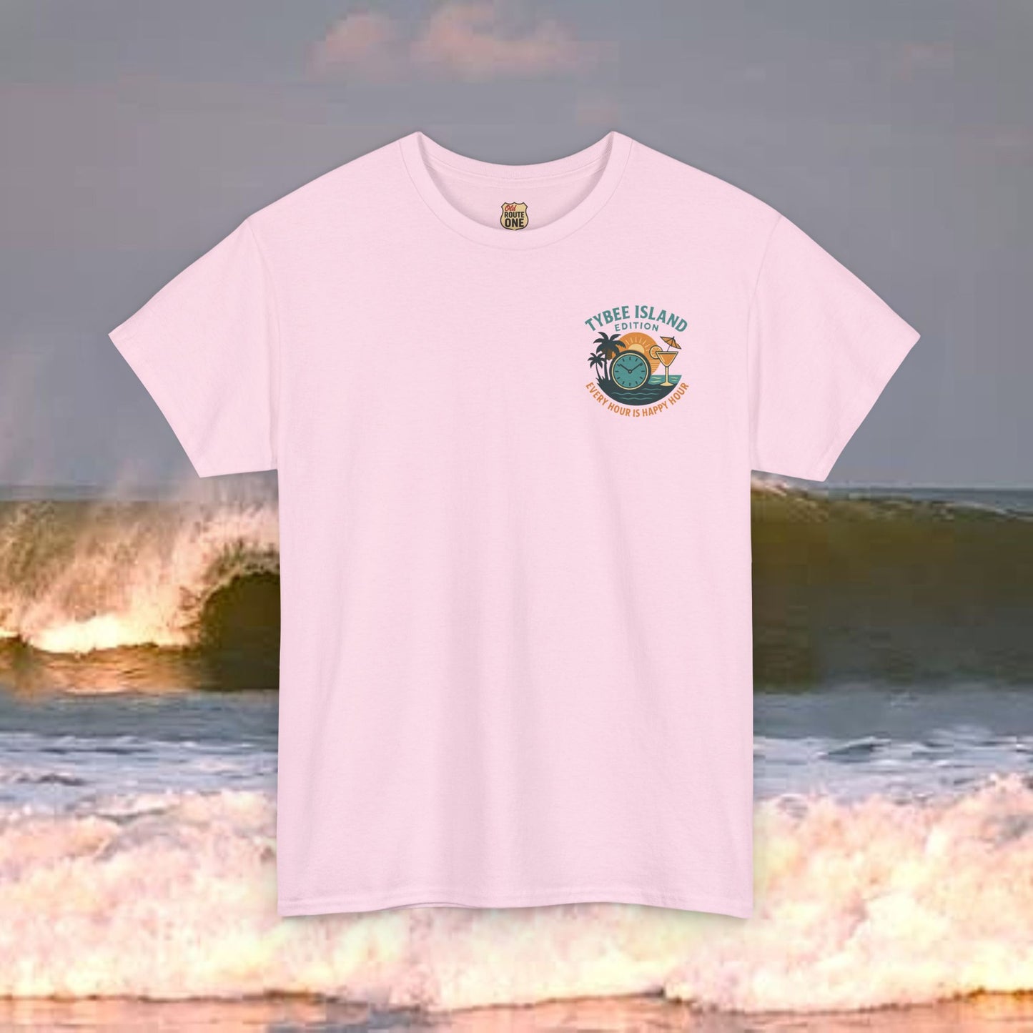 Tybee Island Edition Every Hour Is Happy Hour, Everyday Tees, Gift for Him/Her, Comfortable Fashion, Eco-Friendly