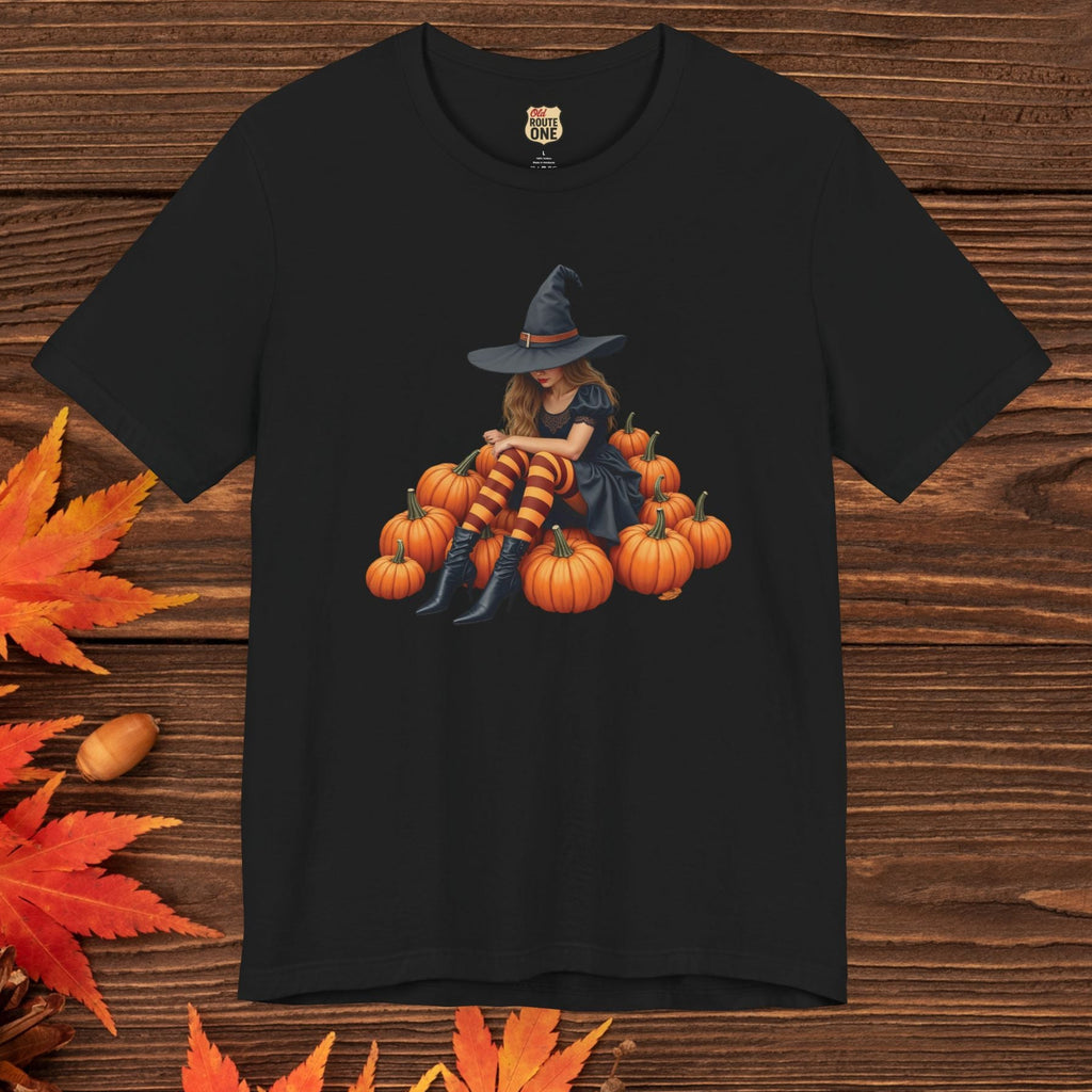 Shy Halloween Witch Short Sleeve Tee