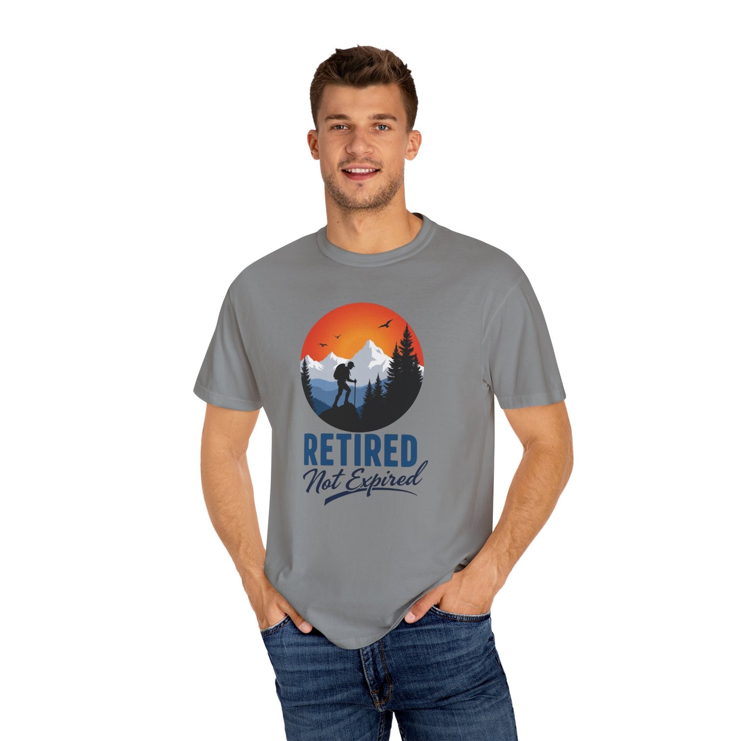 Retired Not Expired, Retirement Gift T-Shirt Dad Birthday tshirt Granddad gift Retired Father Gift Shirt Nature Lover Gift Hiking Tee Outdoors shirt