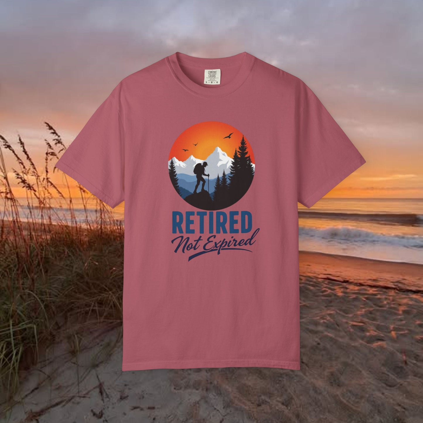 Retired Not Expired, Retirement Gift T-Shirt Dad Birthday tshirt Granddad gift Retired Father Gift Shirt Nature Lover Gift Hiking Tee Outdoors shirt