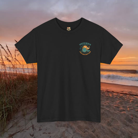 South Beach Florida Every Hour Is Happy Hour, Everyday Tees, Gift for Him/Her, Comfortable Fashion, Eco-Friendly