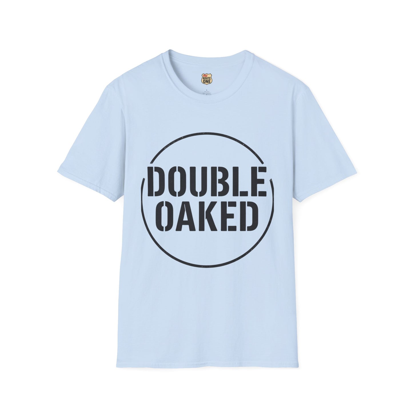 DOUBLE OAKED, Bourbon, Graphic T-shirt, Tee, Casual Gift, Unisex Apparel