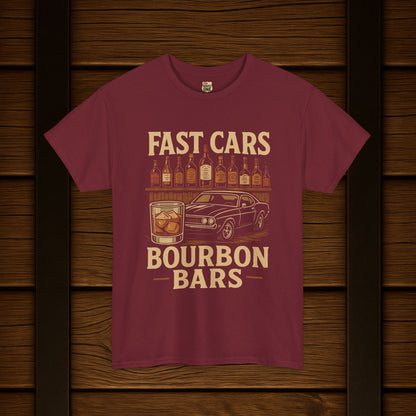 Fast Cars Bourbon Bars T-Shirt