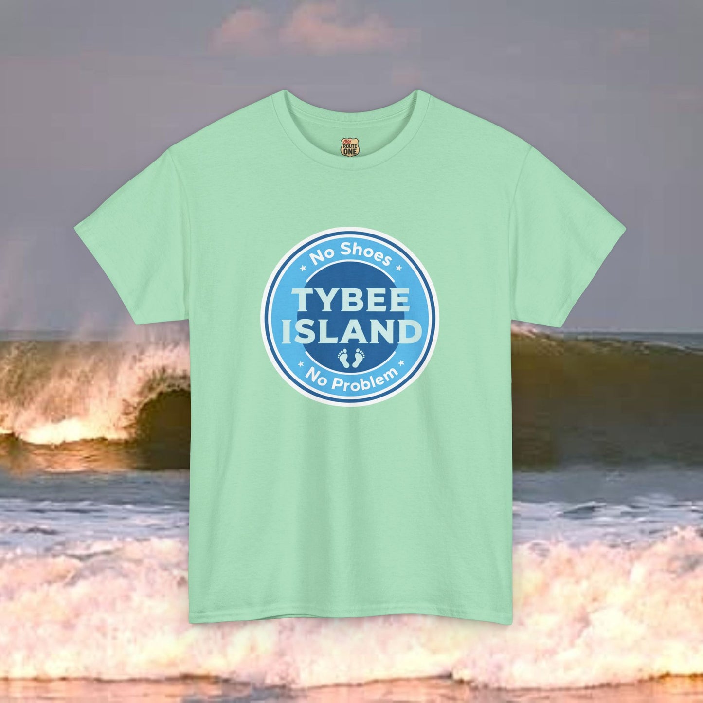 Tybee Island No Shoes No Problem , Everyday Tees, Gift for Him/Her, Comfortable Fashion, Eco-Friendly