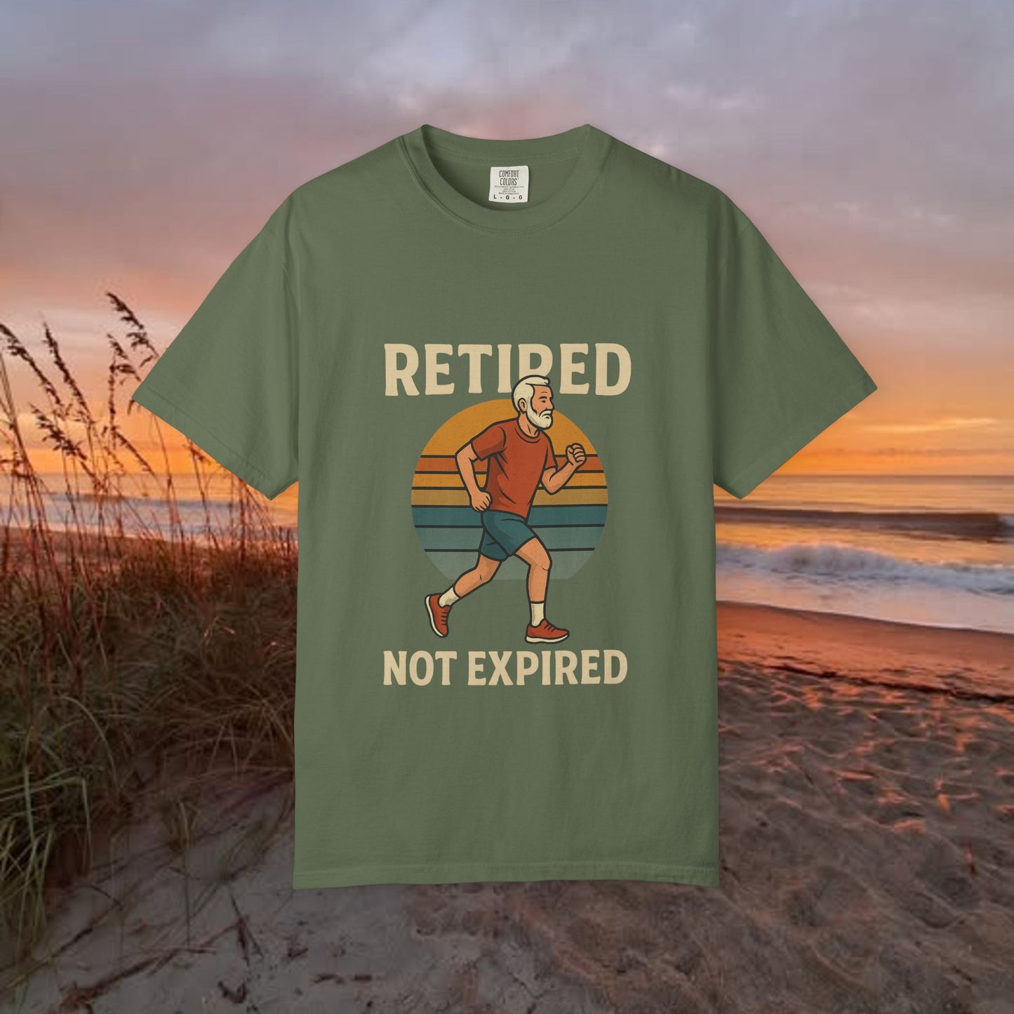 Retired Not Expired Marathon Runner, Retirement Gift T-Shirt Dad Birthday tshirt Granddad gift Retired Father Gift Shirt Nature Lover Gift Hiking Tee Outdoors shirt
