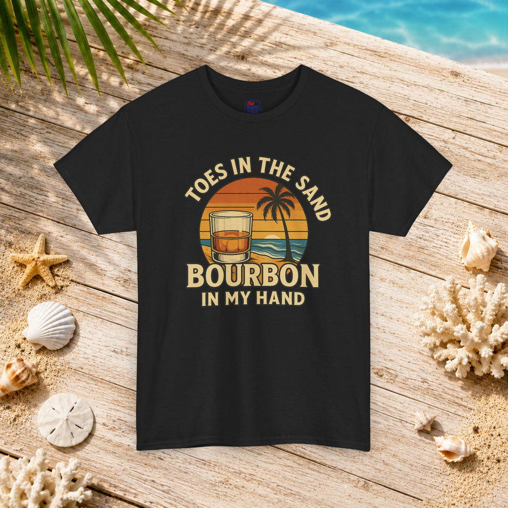 Toes in the Sand Bourbon in my Hand Tee