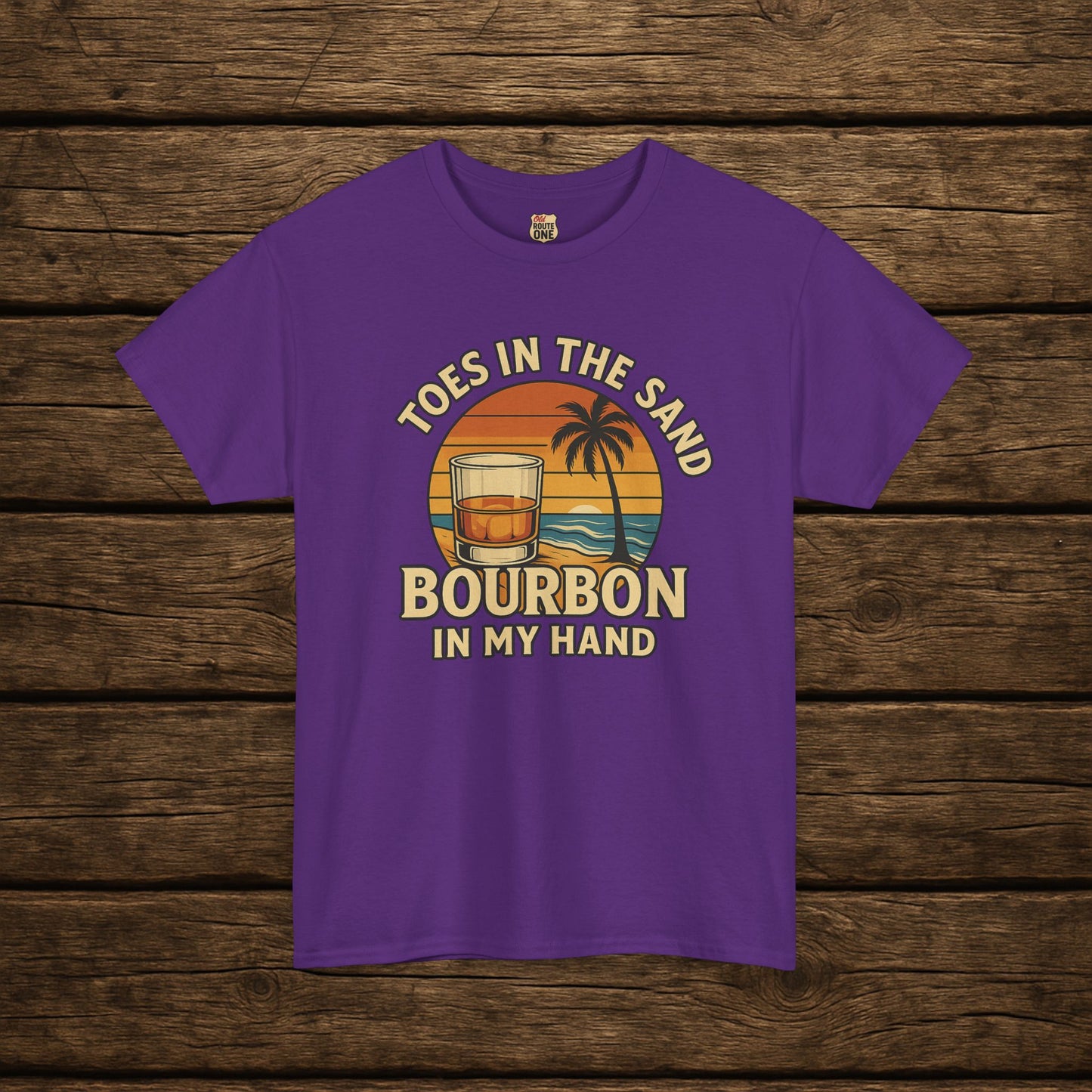 NEW Toes in the Sand Bourbon in my Hand shirt