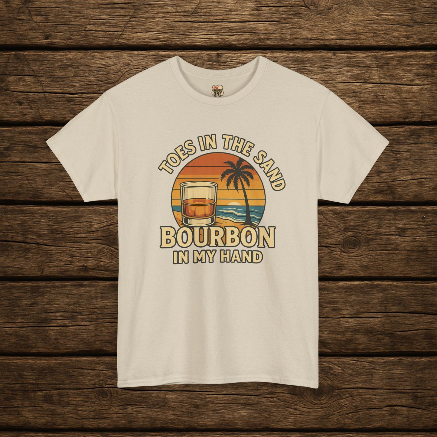 NEW Toes in the Sand Bourbon in my Hand shirt